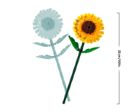 LEGO BOTANICALS 40524 Słoneczniki - 1473435 - zdjęcie 3